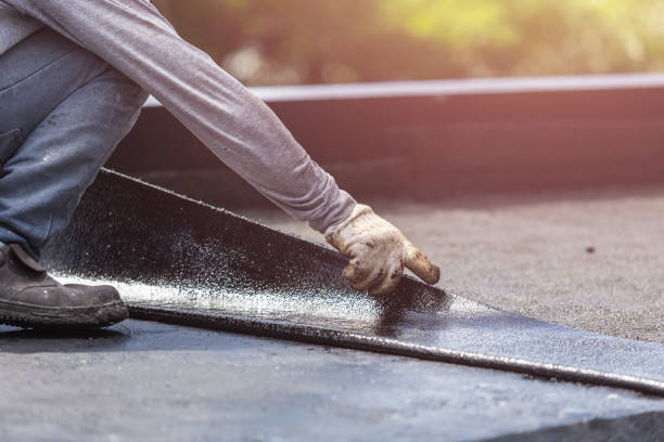 Professional Exterior Waterproofing technician working in Roanoke, IN